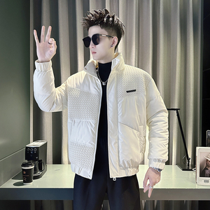 米首F16-P138-控178抖音直播主风男士立领加厚流行百搭棉衣外套男