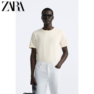 男装 新品 修身 可内搭基本款 ZARA24夏季 5584361 T恤 圆领短袖 725