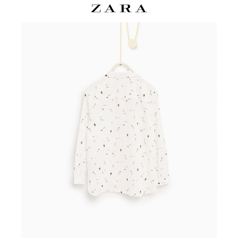 Chemise fille ZARA à manche longue - Ref 2087999 Image 4
