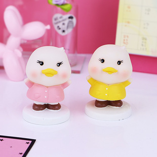 有没有想我鸭小摆件创意可爱汽车载装 饰品办公室桌面公仔卡通礼物