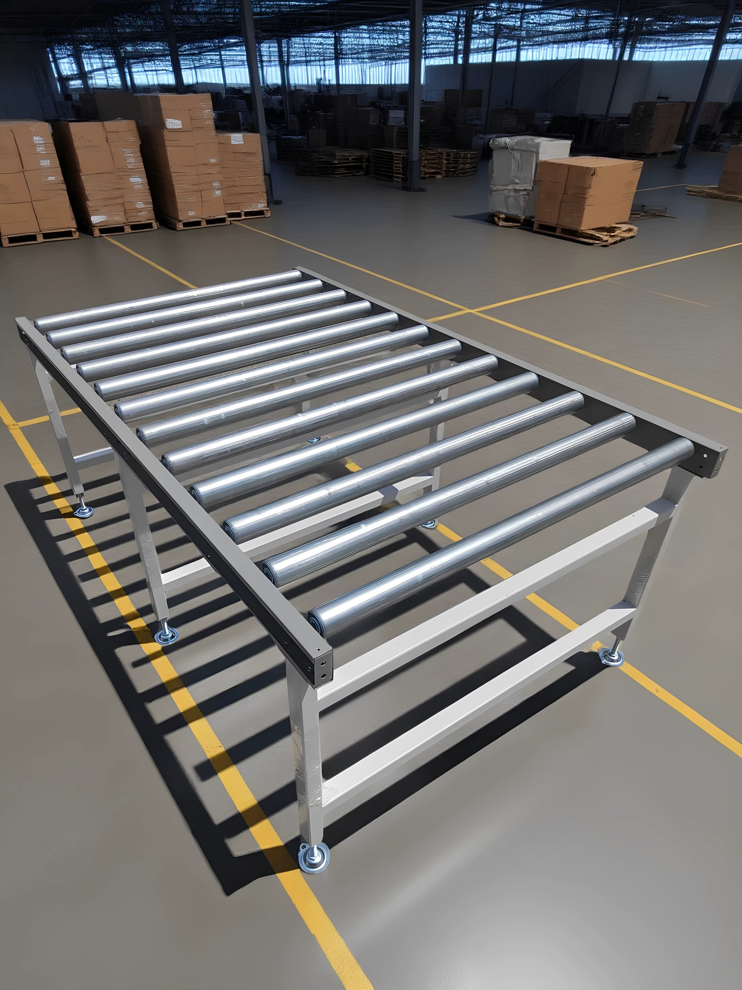 Spot unpowered roller conveyor roller conveyor belt assembly line roller roller slide wheel platform floor roller line