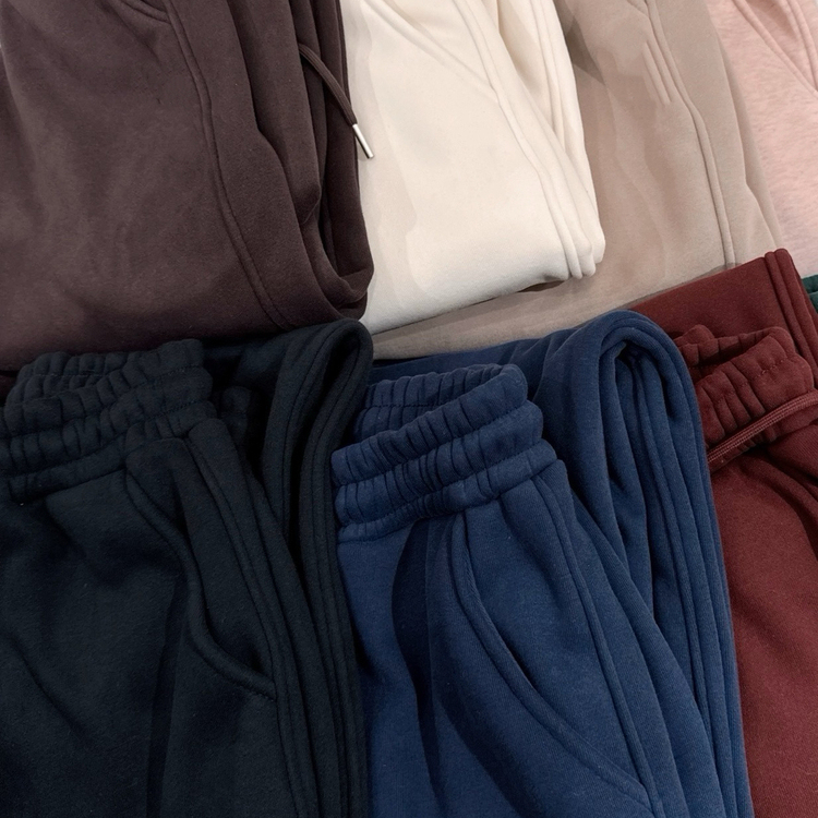 男女情况款加绒卫裤加绒款