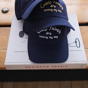 复古棒球帽百搭藏蓝多色 STYLE独家原创好运帽男女通用刺绣美式