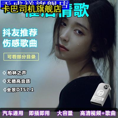 伤感情歌车载u盘抖音网络催泪无损高音质伤感MV车用音乐MP3优盘