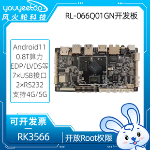 锐连RL-066Q01GN瑞芯微RK3566开发板安卓主板开放Root权限LVDS