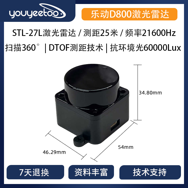 乐动D800激光雷达STL-27L
