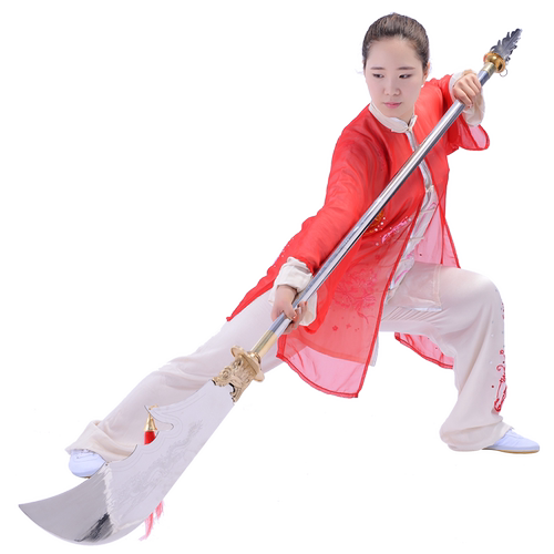 春秋大刀不锈钢 十八般武器 长兵器 青龙偃月刀 未开刃 关刀 大刀