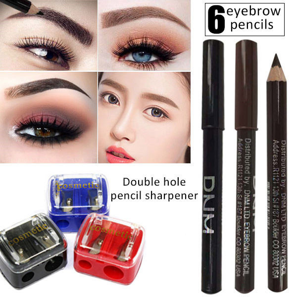 dnm wood dark brown eyebrow pencil waterproof sweat easy