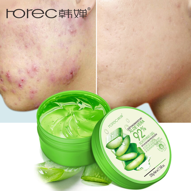 Natural aloe vera Smooth Gel Acne Face Cream自然芦荟胶嫩肤