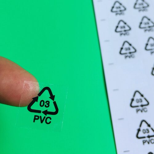小规格循环贴 03PVC透明循环贴环保回收贴1.5*1.5CM(2340个/30元)