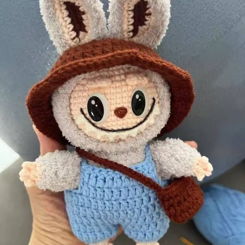 labubu玩偶挂件毛线手工编织DIY材料包钩针礼物拉布布公仔娃衣,服饰配件/皮带/帽子/围巾,DIY编织材料包,淘宝优惠券,粉丝福利购,淘宝优惠卷