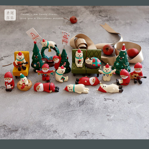 圣诞节祝福礼物热树脂摆件工艺品