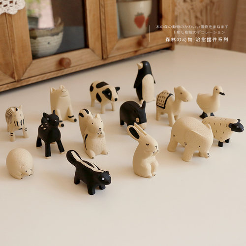 森林摆件治愈萌物玩偶节日礼物