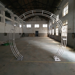 新款圆弧拱门圆形桁架半圆弧形架子弧形桁架婚庆拱门异形铁艺定做