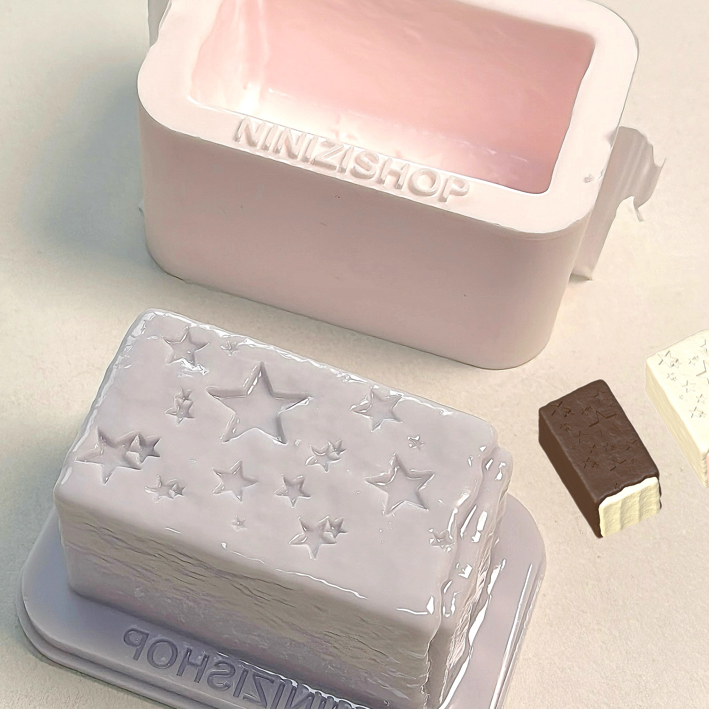 宠粉限时！ninizishopdiy星星饼干条模具手工石膏滴胶