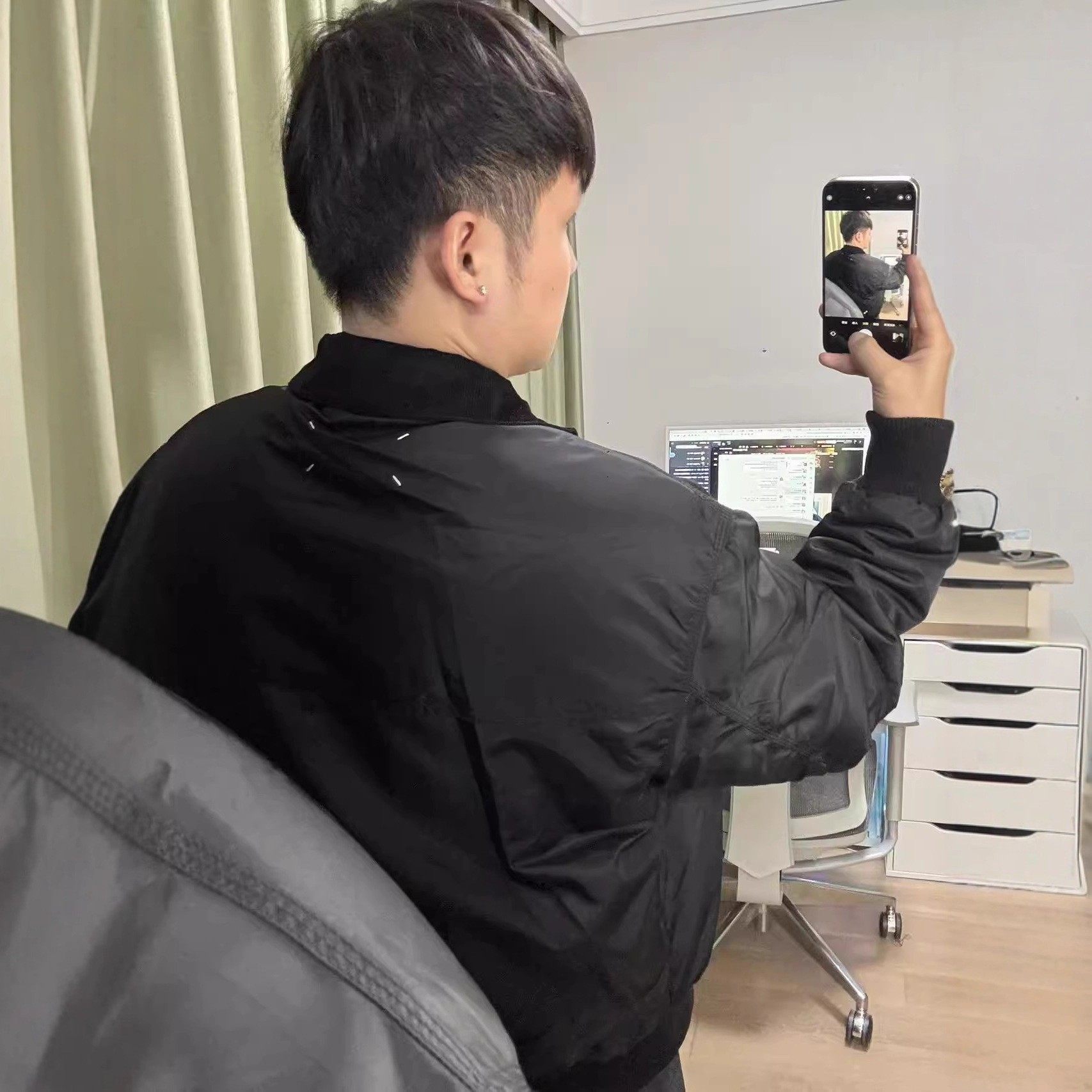 2026年新款美式复古宽松休闲百搭飞行员夹克老钱风男士棉服外套