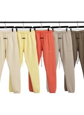 FOG GFKC复线ESSENTIALS美式潮牌加绒束脚卫裤男士休闲运动长裤子