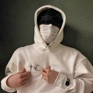 THUG CLUB星月美式潮牌情侣宽松CLEANFIT男士休闲连帽衫卫衣