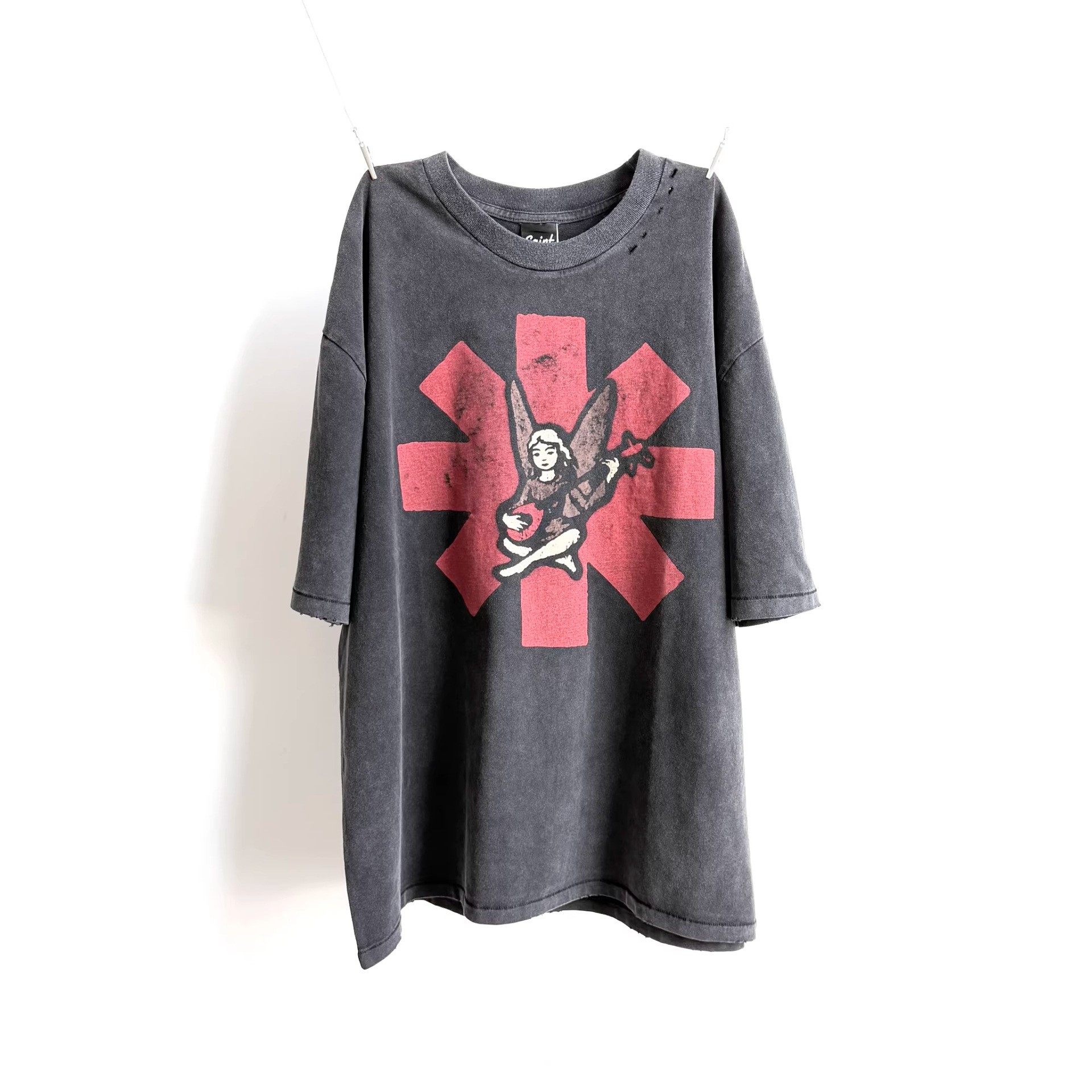 SM SAINT MICHAEL FOG 限定重磅废土风水洗做旧宽松坎肩男女T恤,男装,T恤,淘宝优惠券,粉丝福利购,淘宝优惠卷