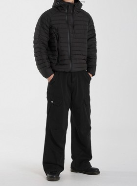 VIBE ACW工装直筒牛仔裤男冬季加厚cleanfit拖地裤子韩系休闲风潮