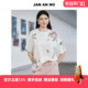 简爱诺休闲百搭宽松印花圆领短袖 JAN T恤春新款 J2560393ZS