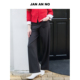 春新款 JAN J2610063DK 简爱诺黑色通勤气质百搭休闲裤 直筒裤