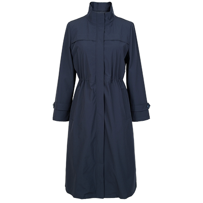 JAN AN NO 简爱诺休闲气质蓝色长款风衣外套女士春新款J2410191FY