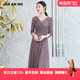 JAN 优雅气质收腰V领专柜连衣裙女夏J2210046LQ 简爱诺法式