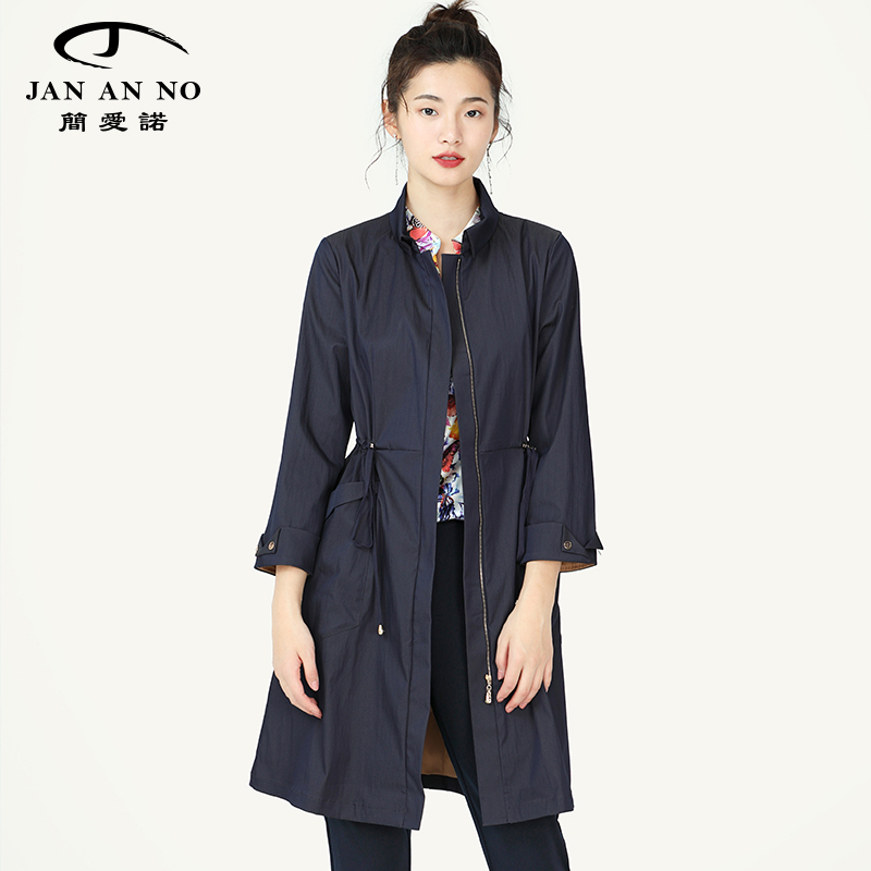 休闲简爱诺宽松外套女抽绳
