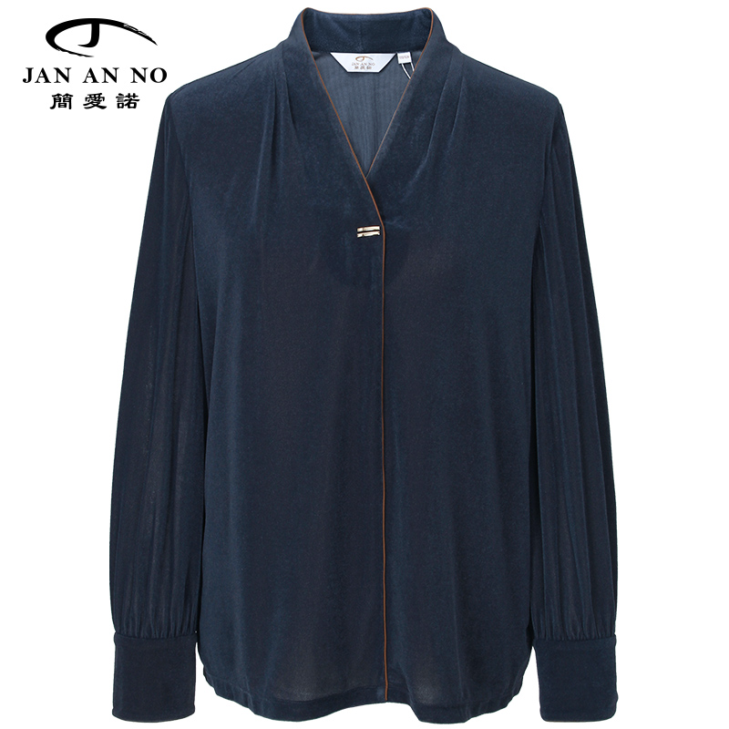 简爱诺显瘦套头长袖上衣