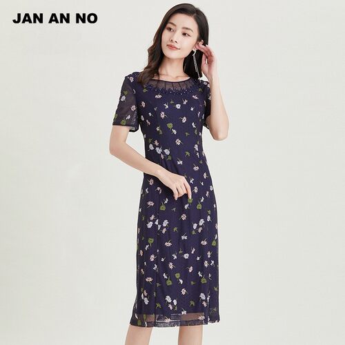 印花连衣裙JANANNO/简爱诺