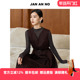 简爱诺JAN 背心裙女深咖色绵羊毛连衣裙JA020125LQ 新款 NO春季