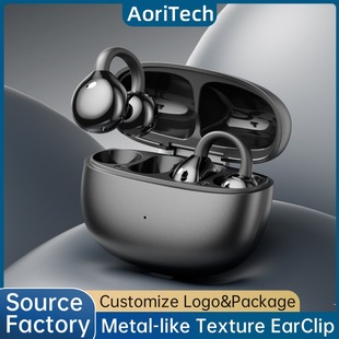 智能AI翻译蓝牙耳机 不入耳气传导OWS无线蓝牙耳机 M108跨境耳夹式