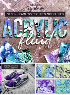 P0522高清PS设计素材 30张颜料喷溅丙烯涂鸦背景纹理印花纹样JPG