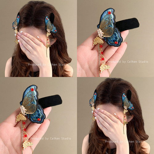 斑斓蝶梦~新中式国风蝴蝶发夹