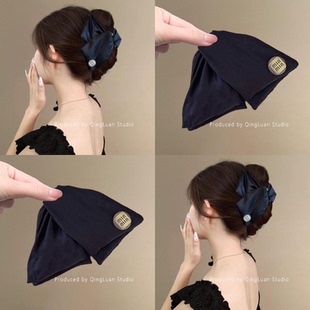 贝莉日记~复古气质抓夹女高级感简约缪系名媛风夹子鲨鱼夹盘发器