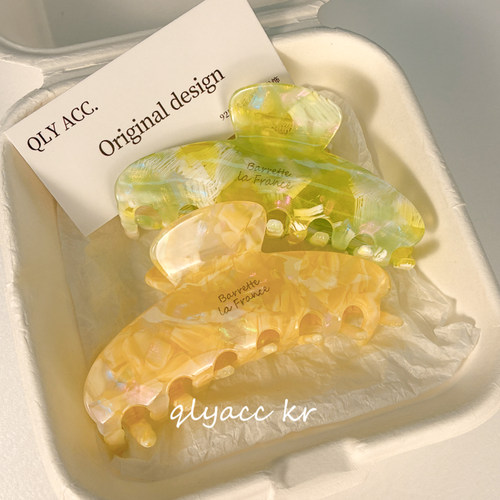 薄荷晴夏~法式ins风醋酸抓夹