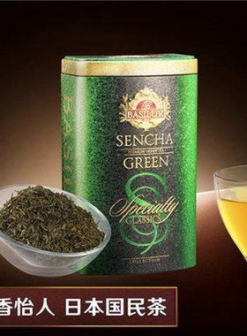 宝锡兰日式生茶SENCHA煎茶绿茶罐装100克礼品礼物伴手礼习惯口味