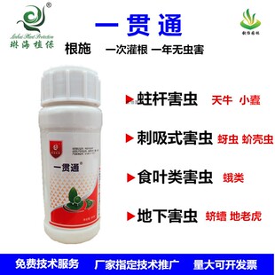 琳海一贯通根施广谱灌根杀虫药剂天牛蚜虫蚧壳虫蛴螬根蛆害虫农药