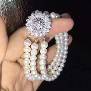 diy银饰品材料925镀银插扣 搭扣卡扣接头 珍珠项链手链扣饰品配件