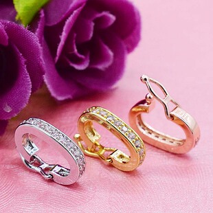 925镀银吊坠夹扣圆环八字珍珠项链水晶连接扣银扣头项链扣挂绳扣