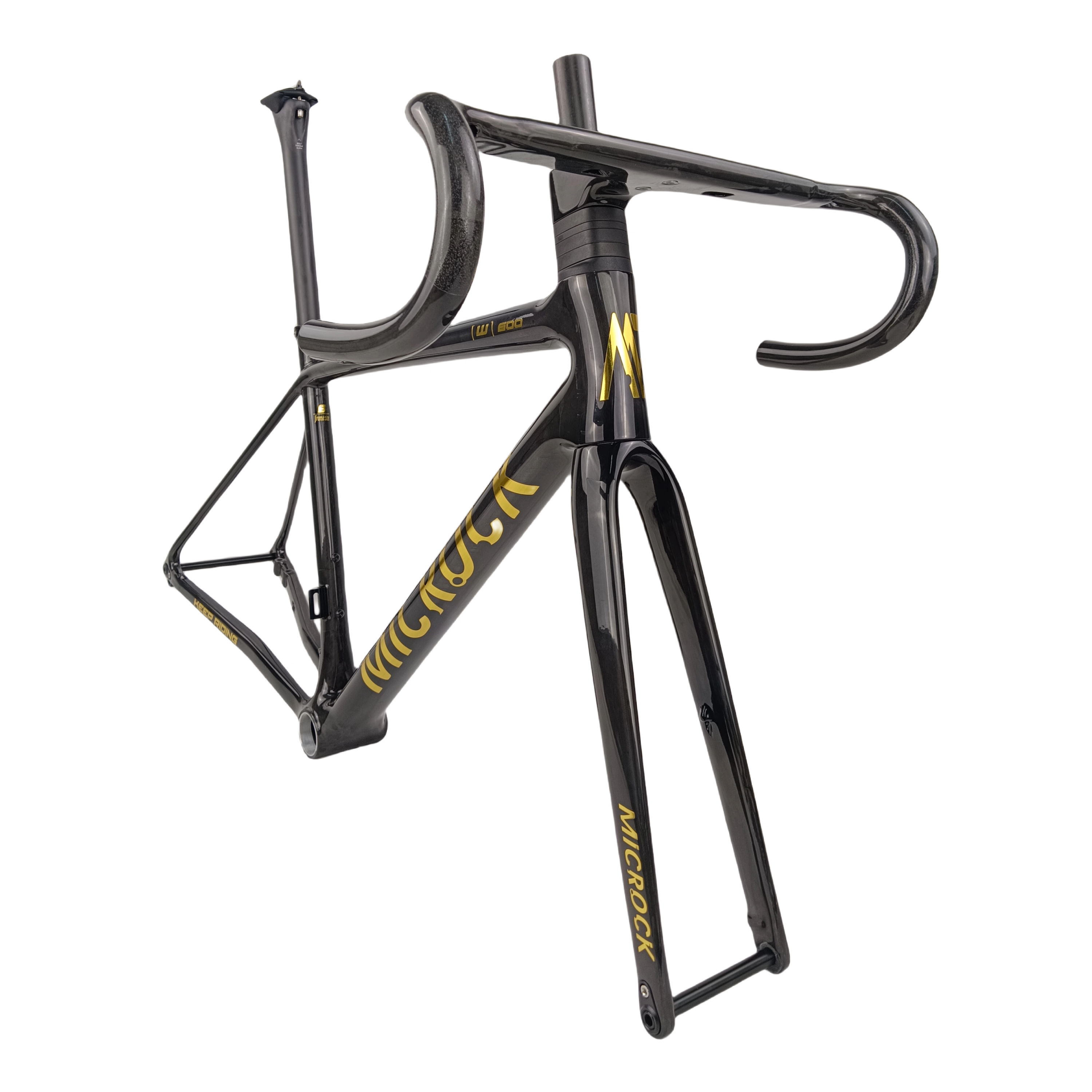 碳纤维公路自行车筒轴车架碟刹走内线700C车架碳前叉座杆