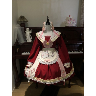 北萌原创喵星语全款预约新甜美可爱长袖连衣裙洛丽塔