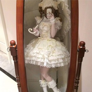 坠落天使原创设计Lolita洋装jsk吊带连衣裙