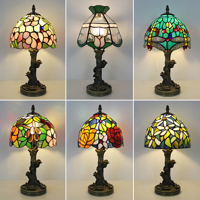 蒂凡尼玻璃书房美式树脂