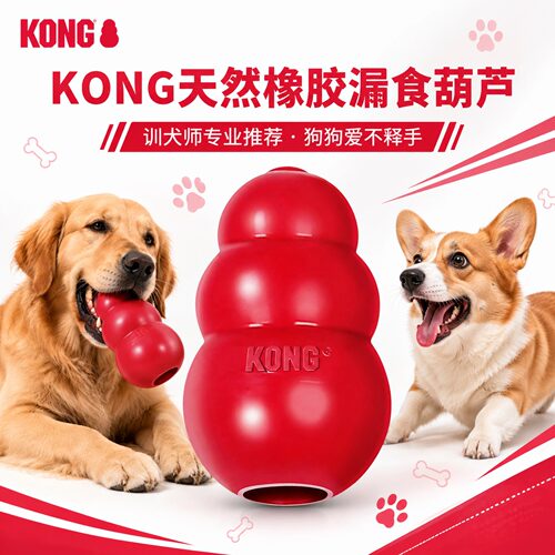 KONG漏食葫芦狗玩具耐咬磨牙