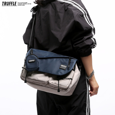 TRUFFLE2025新款单肩斜挎包男士背包大容量挎包女学生邮差包通勤