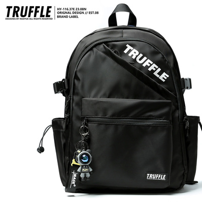 TRUFFLE潮牌休闲大容量双肩包男初中书包女旅游包大学生电脑背包