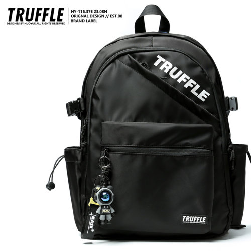 TRUFFLE潮牌休闲大容量双肩包男初中书包女旅游包大学生电脑背包