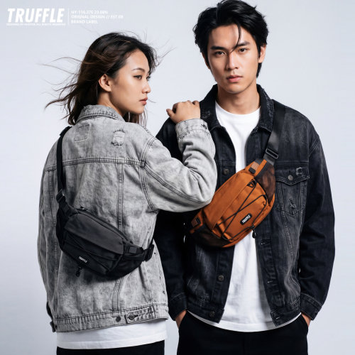 TRUFFLE潮牌2026新款单肩斜挎包男士腰包胸包学生机能大容量通勤